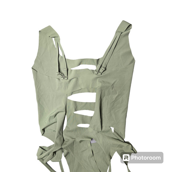 Forplay Green Cutout Bodysuit - Picture 3 of 4